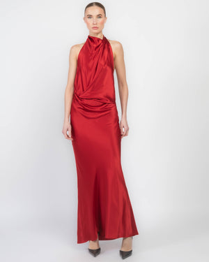 Halter Drape Dress