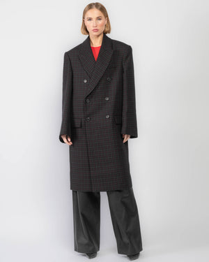 Oversized Double-Breasted Coat