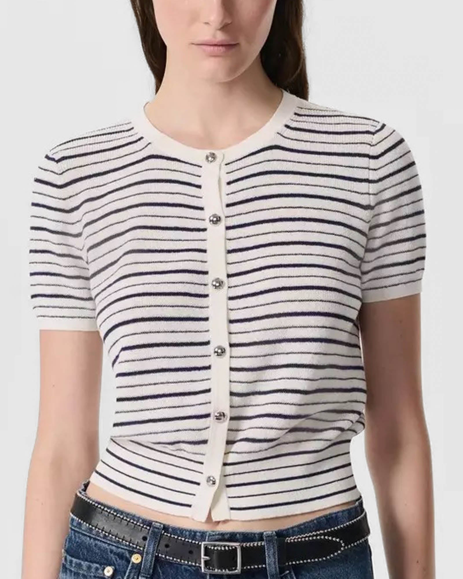 Dina Stripe Cardigan