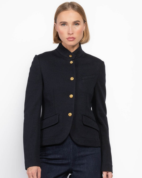 Cropped Textured Blazer