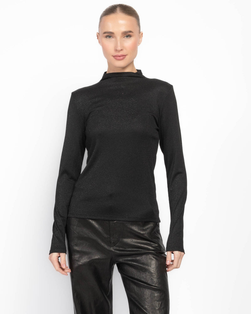 Lurex Turtleneck Top