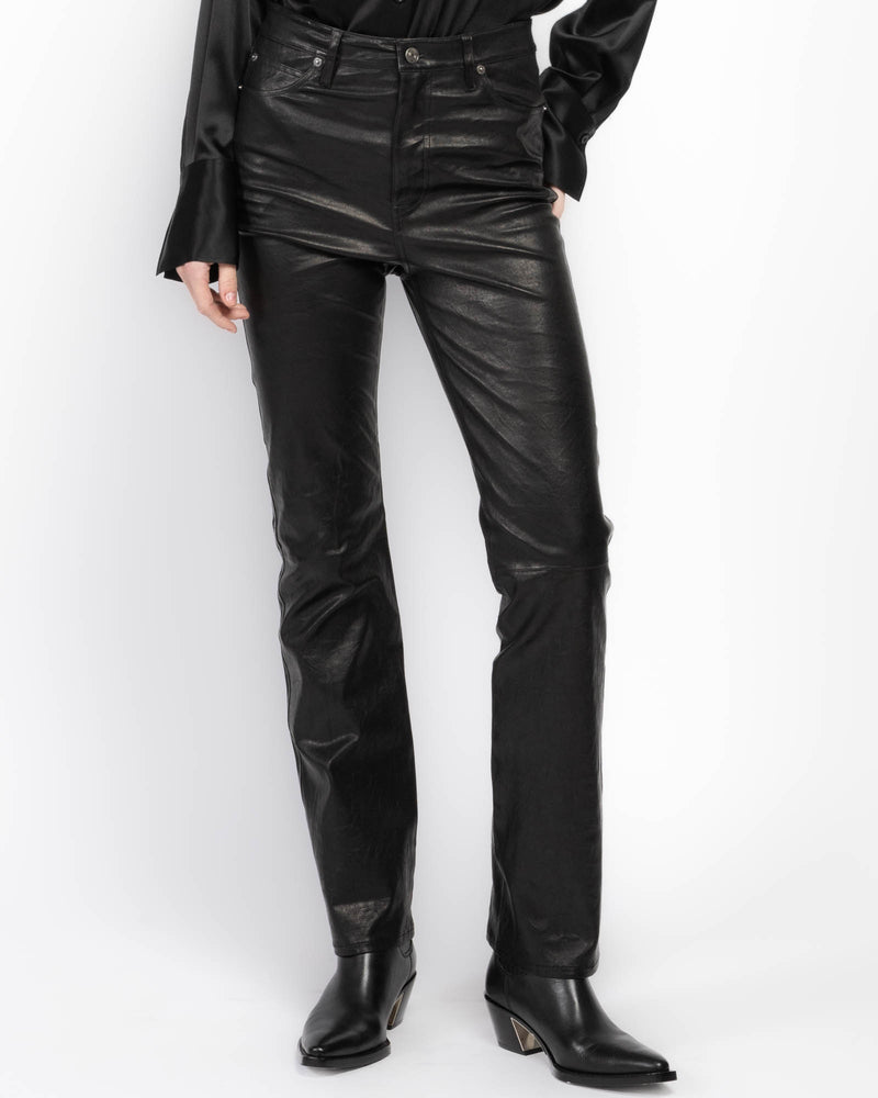 Leather Ruler Pants