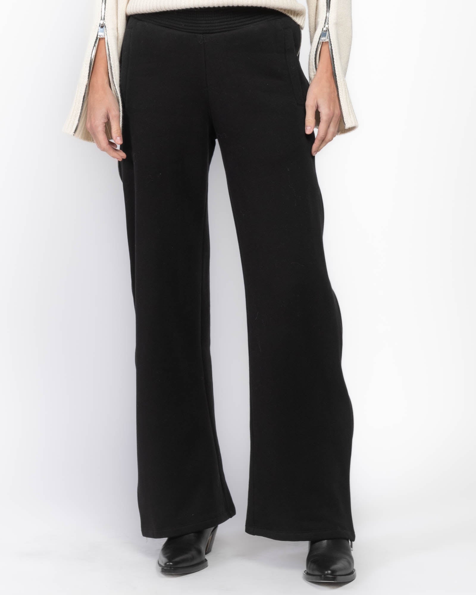 Pantalon de jogging surdimensionné à fermeture éclair