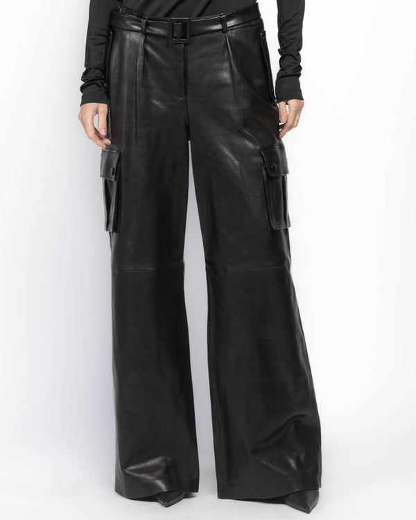 Leather Track Pants