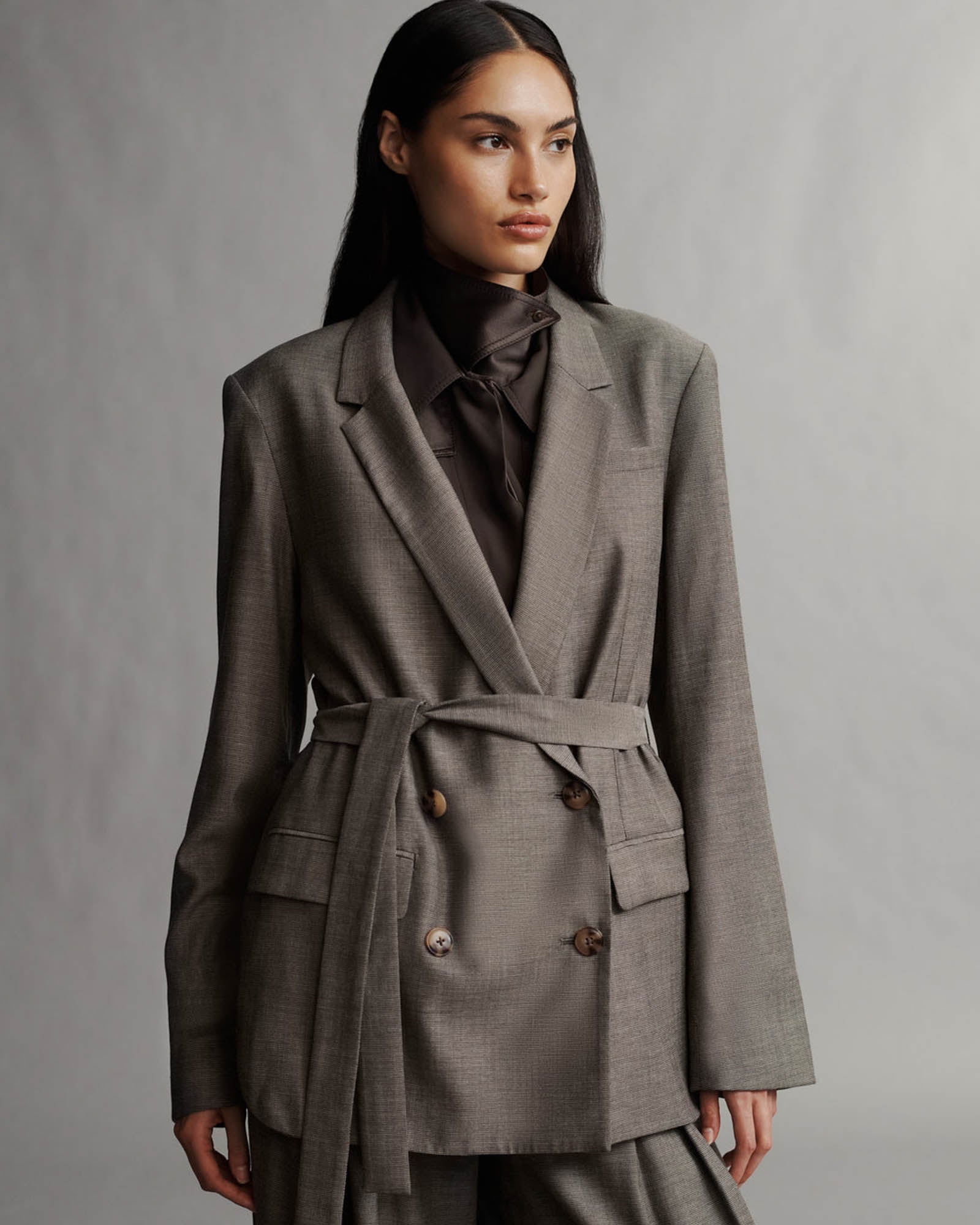 Women's Double breasted wool coat 3215