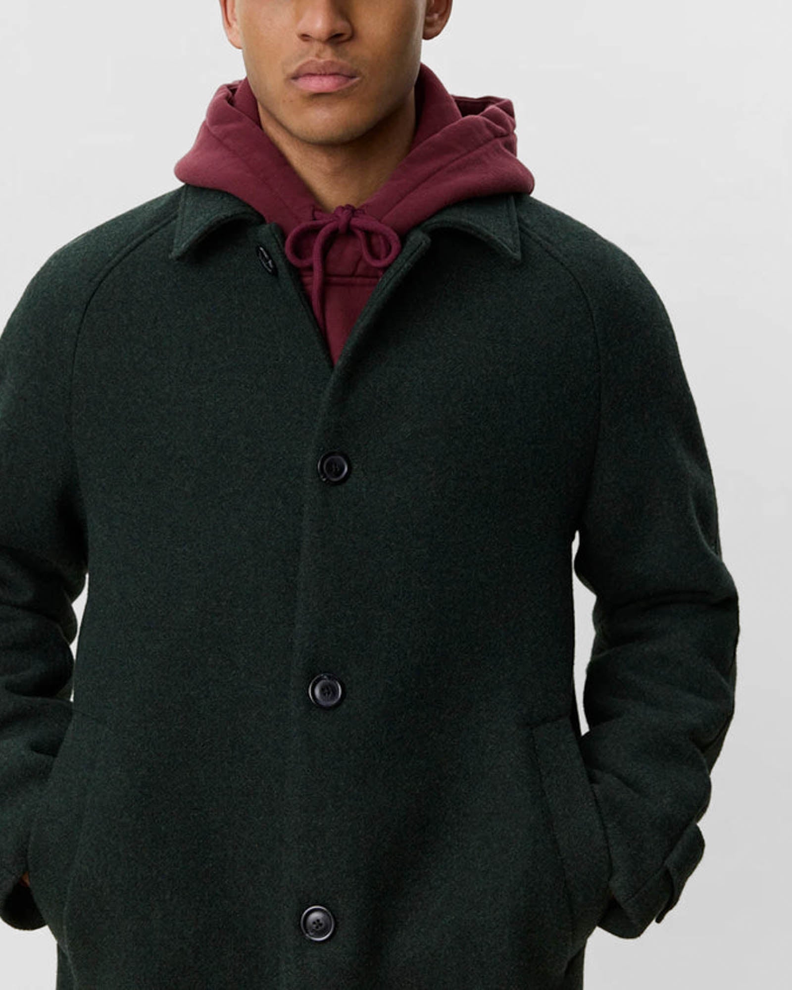 Solid Wool Coat