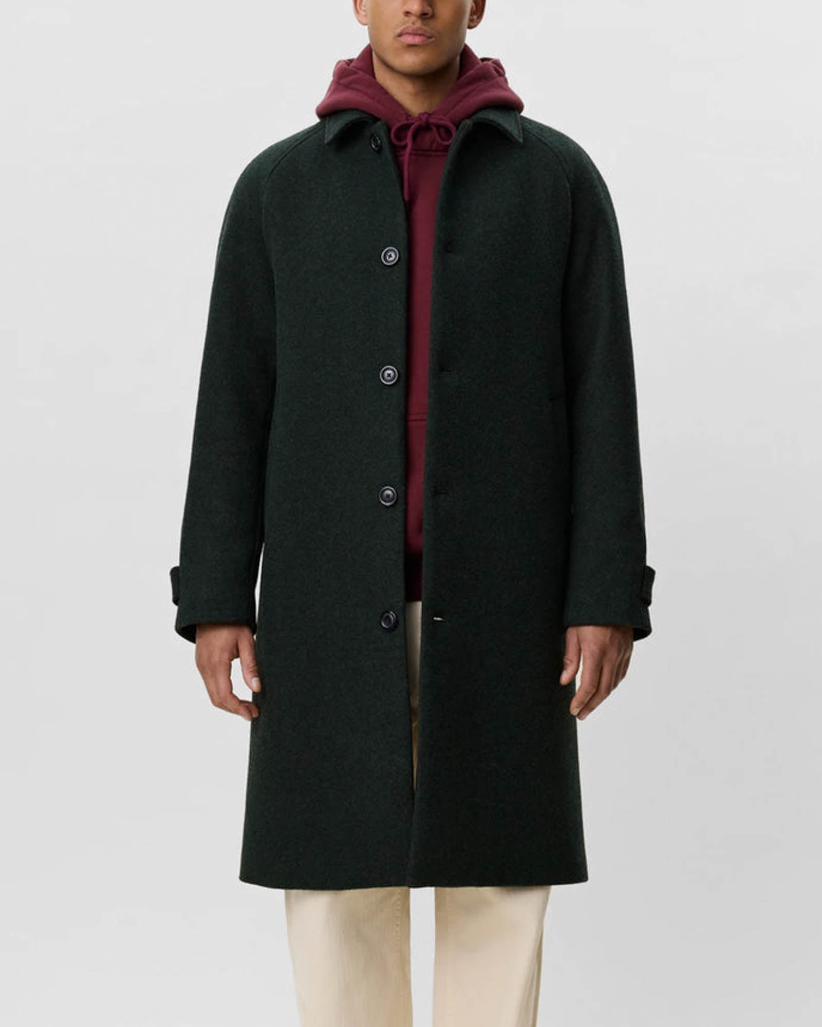 Solid Wool Coat