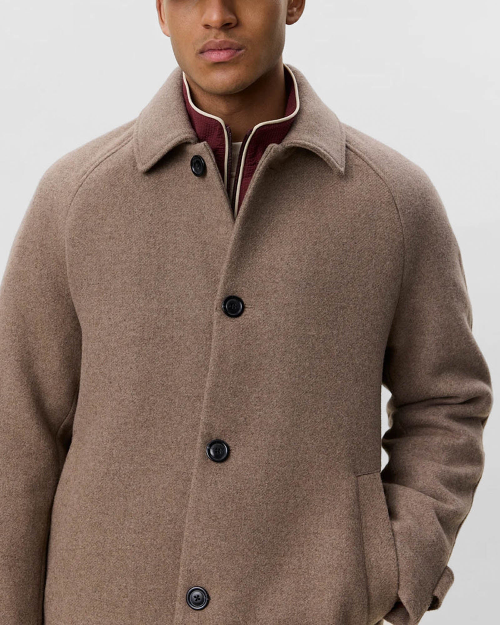 Solid Wool Coat