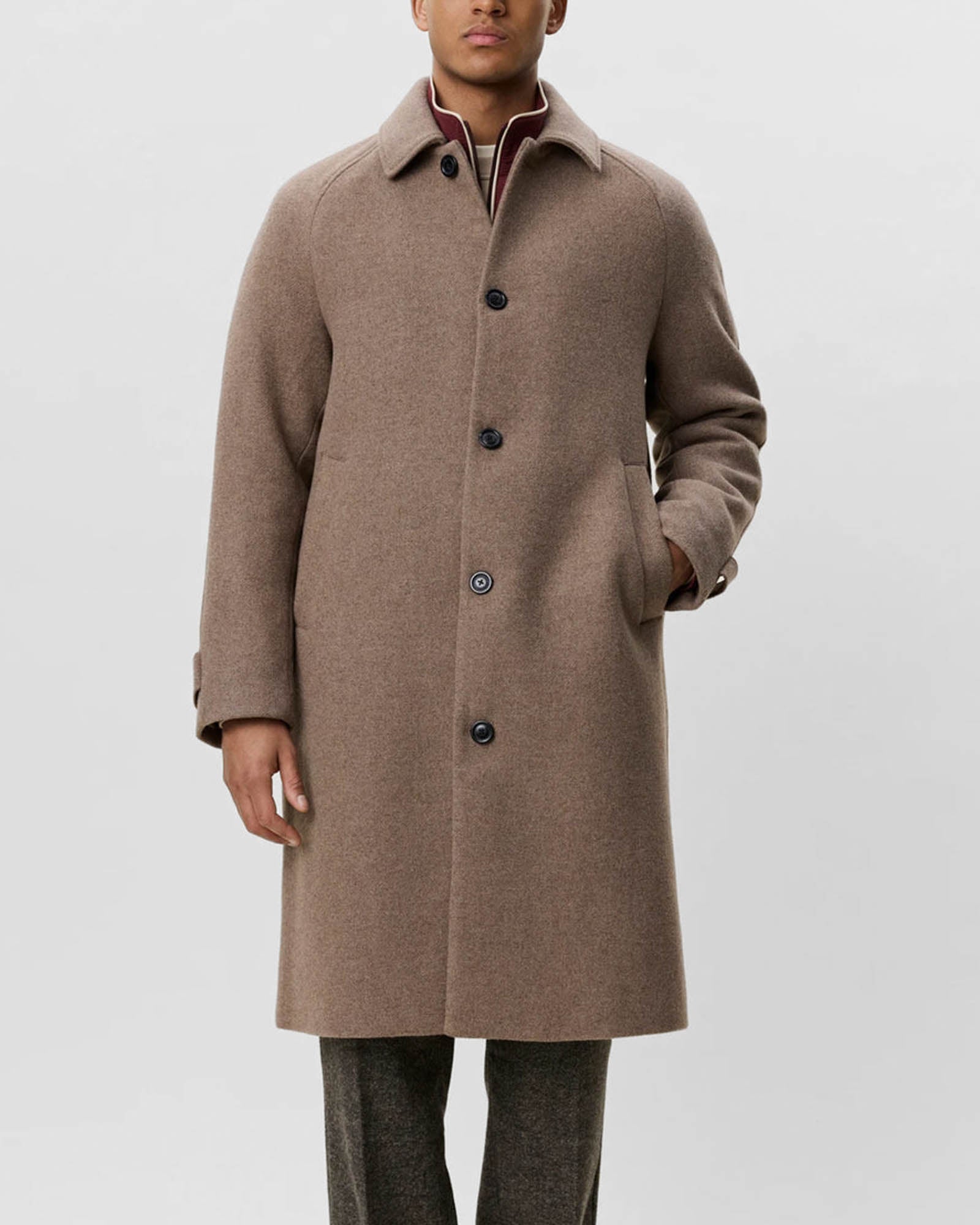 Solid Wool Coat
