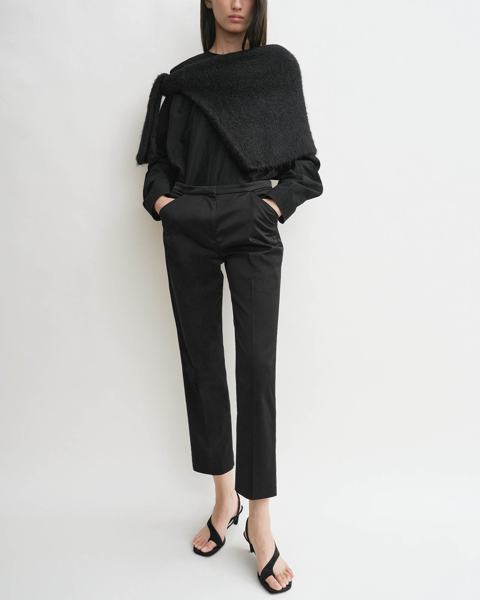 Crop Straight Trousers