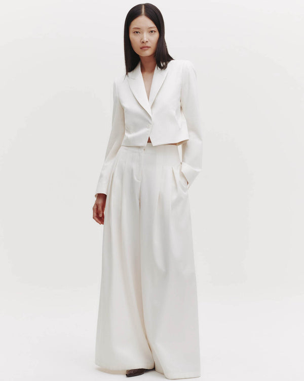 Pleat Placket Blazer