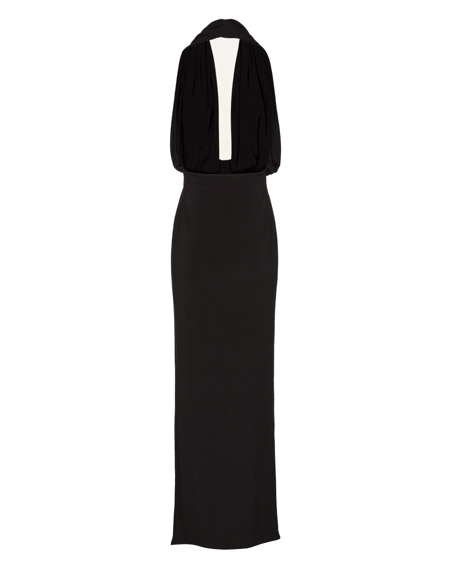 Plunge Halter Neck Dress