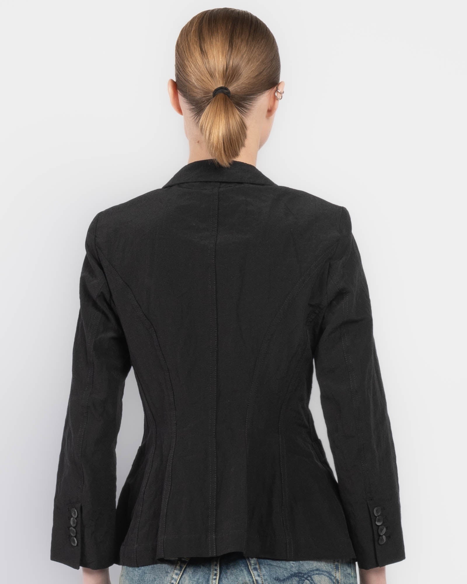 3/4 Sleeve Waist Jacket