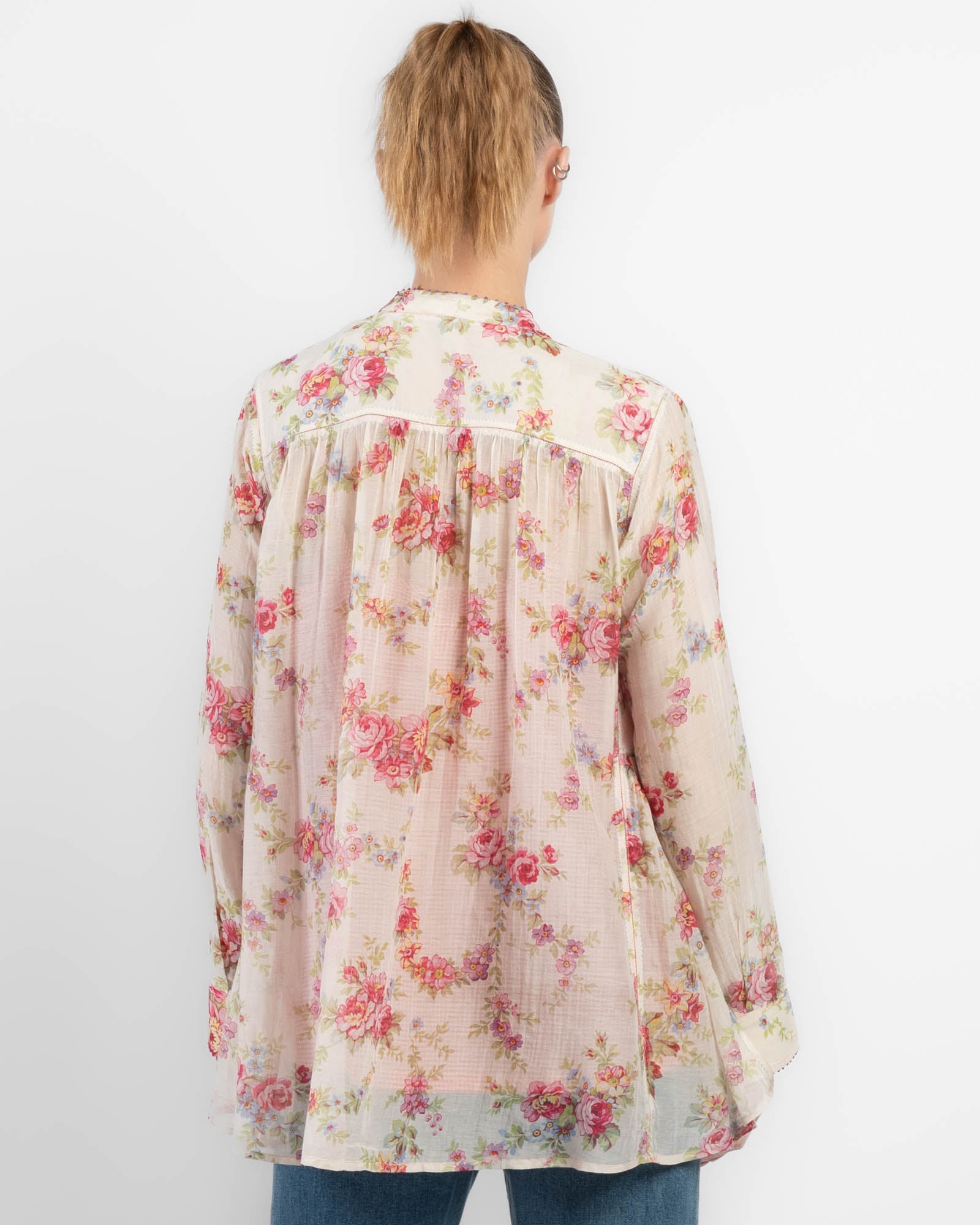 Sheer Floral Shirt