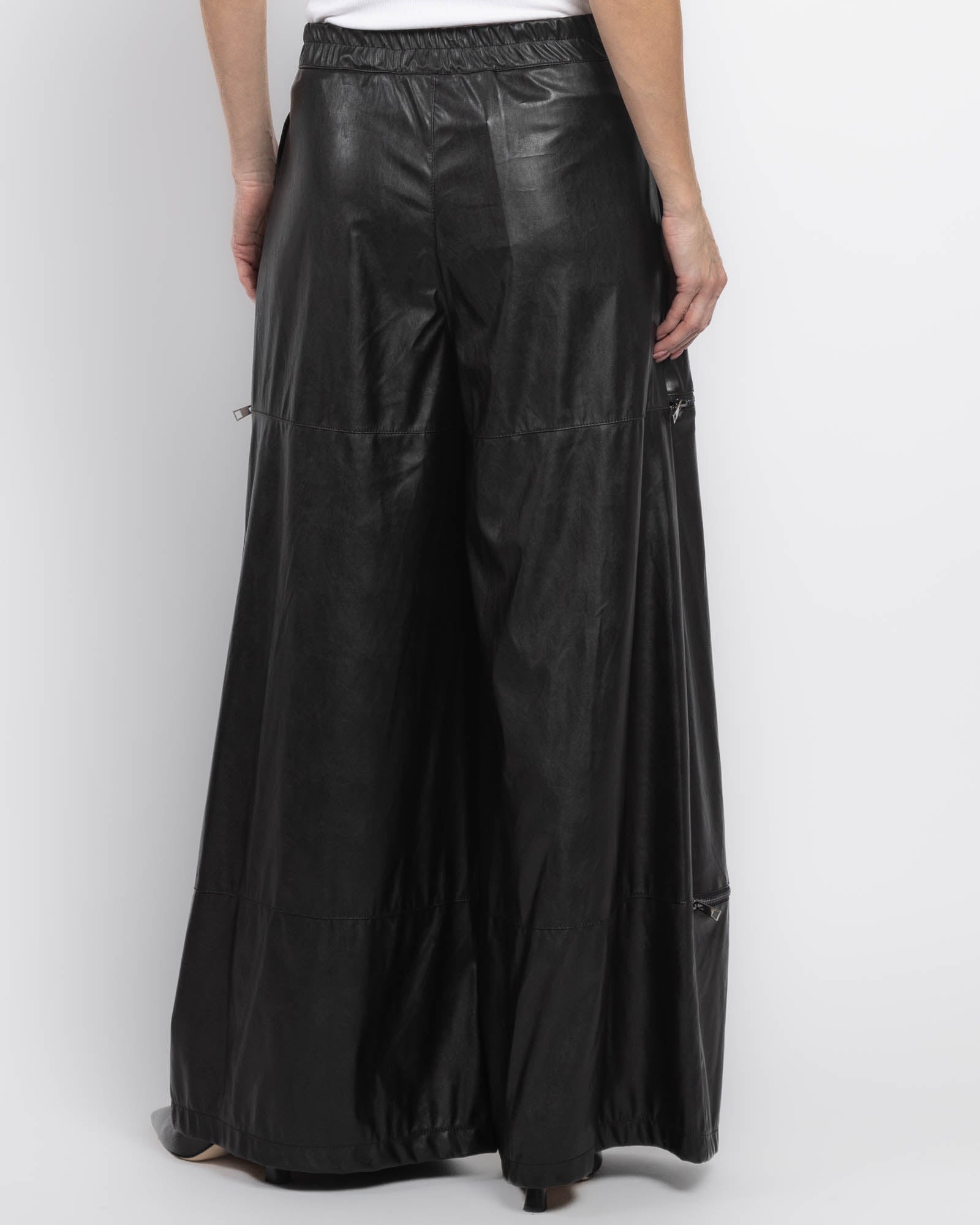 Pantalon zippé Ecopelle