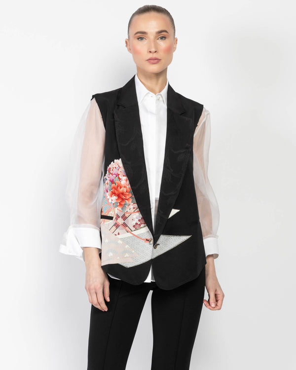 Sleeveless Kimono Vest