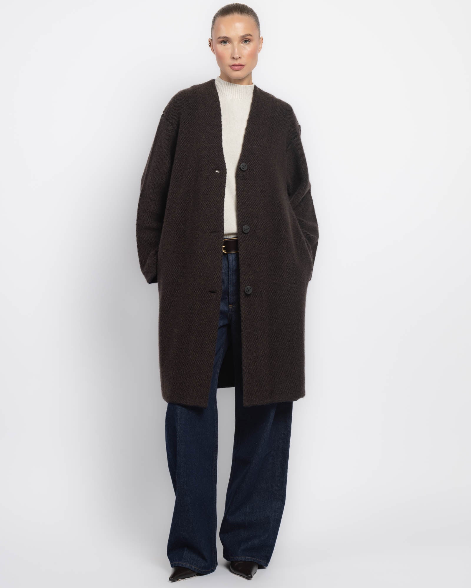 Veste portefeuille en tricot