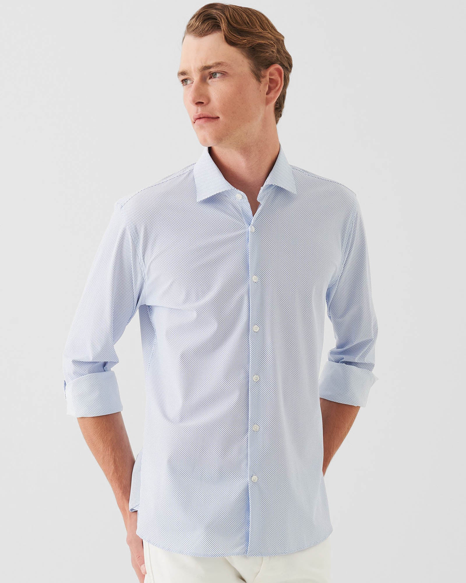 Long Sleeve Nylon Stretch Shirt