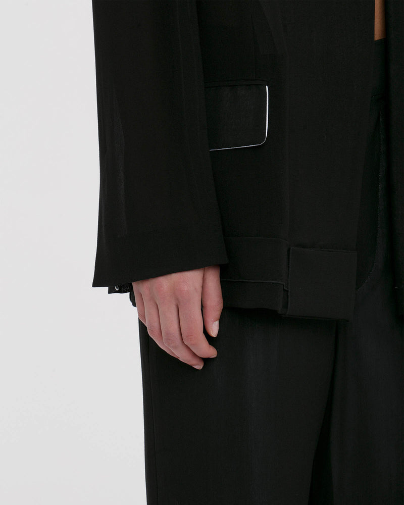 Fold Detail Tailored Jacket