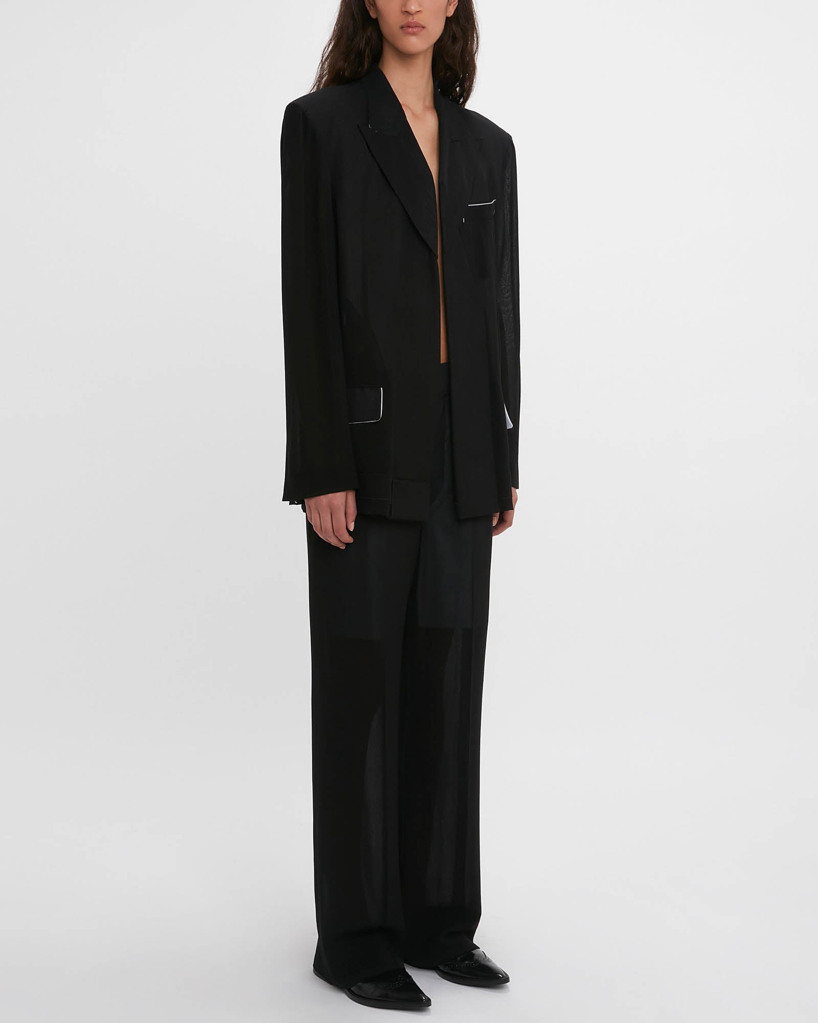 Fold Detail Tailored Jacket