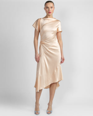 Asymmetric Twist Dress