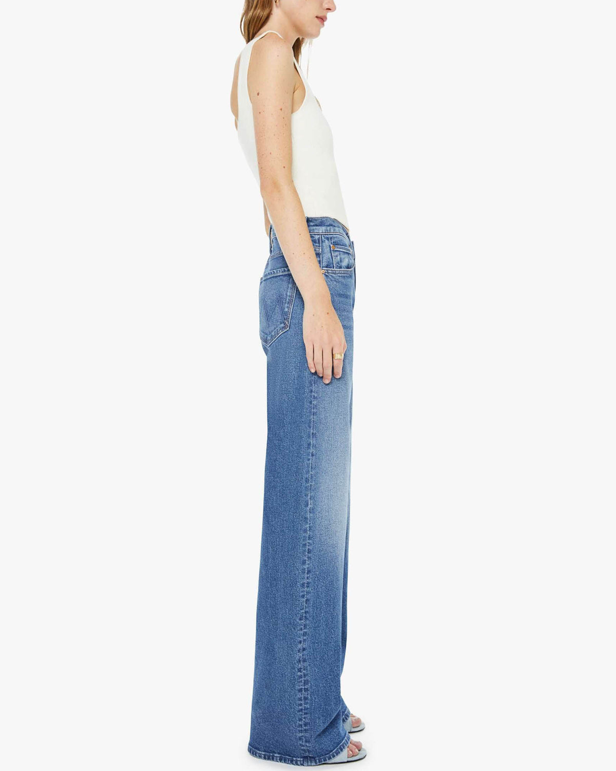 みはる【新品タグ付き】マザーデニム 23インチTHE LASSO HEEL MOTHER The Mid Rise Lasso Heel Jean