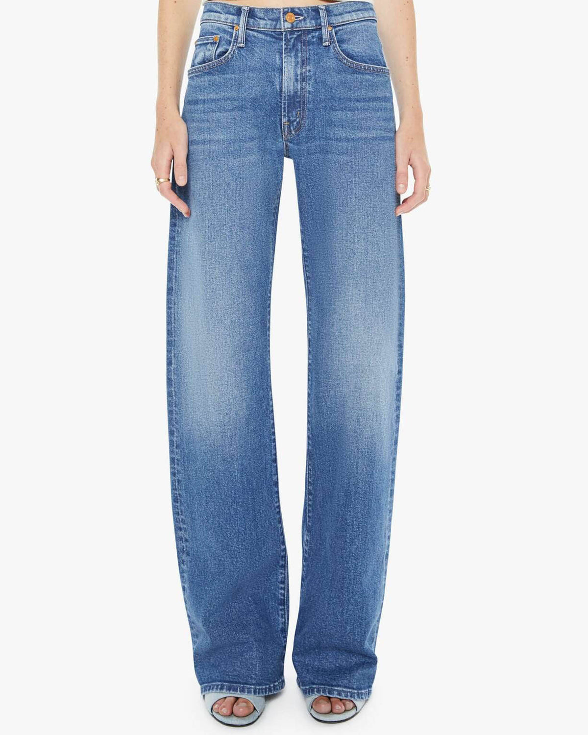 みはる【新品タグ付き】マザーデニム 23インチTHE LASSO HEEL MOTHER The Mid Rise Lasso Heel Jean