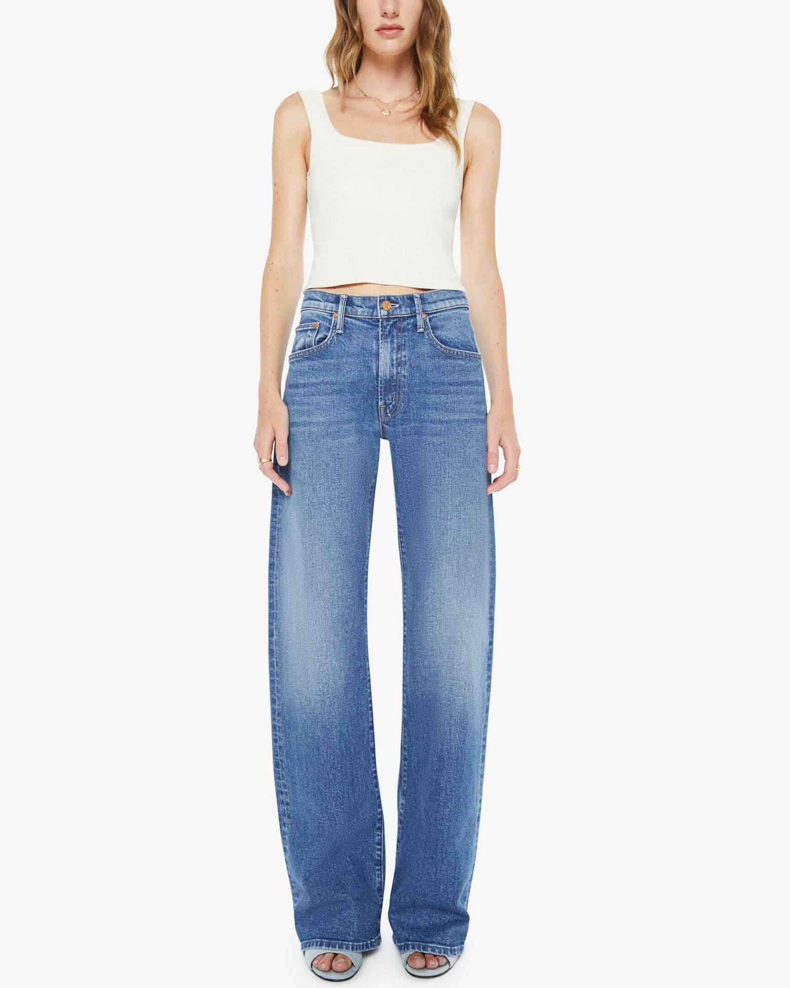 The Mid Rise Lasso Heel Jean