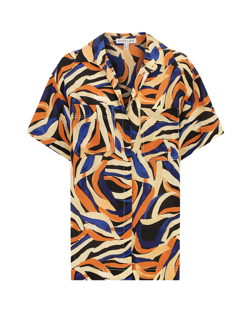 Palma Short Sleeve Silk Shirt