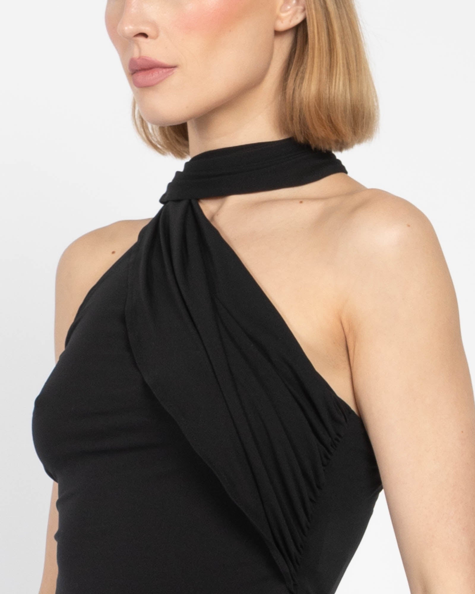 Jersey Wrap Neck Top