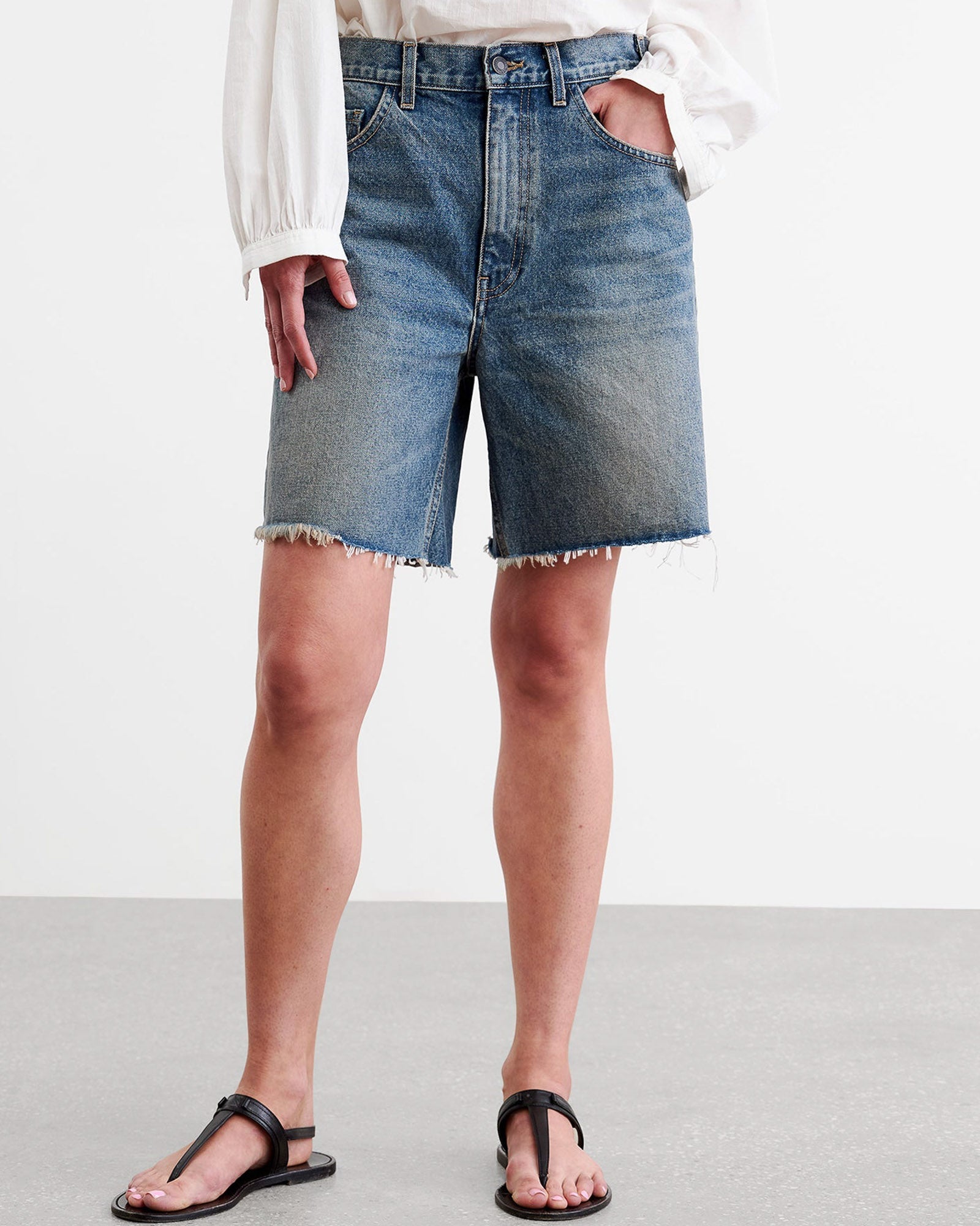 NILI LOTAN Russel Denim Shorts