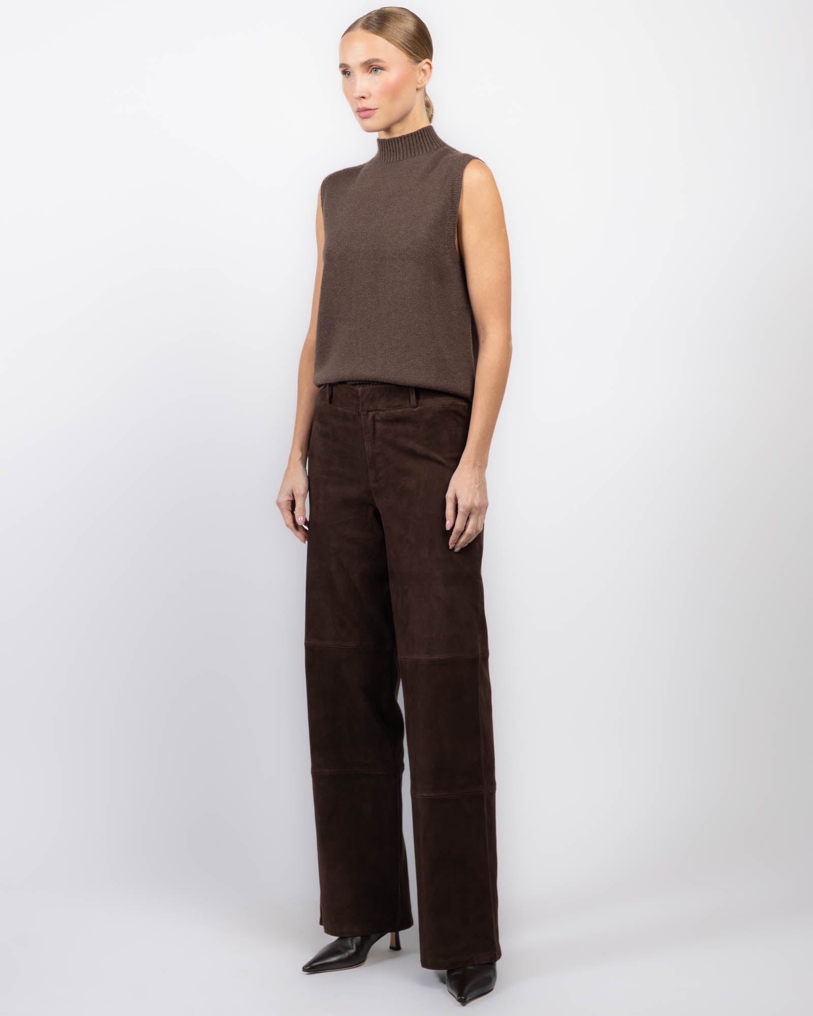 Marina Stretch Suede Pants