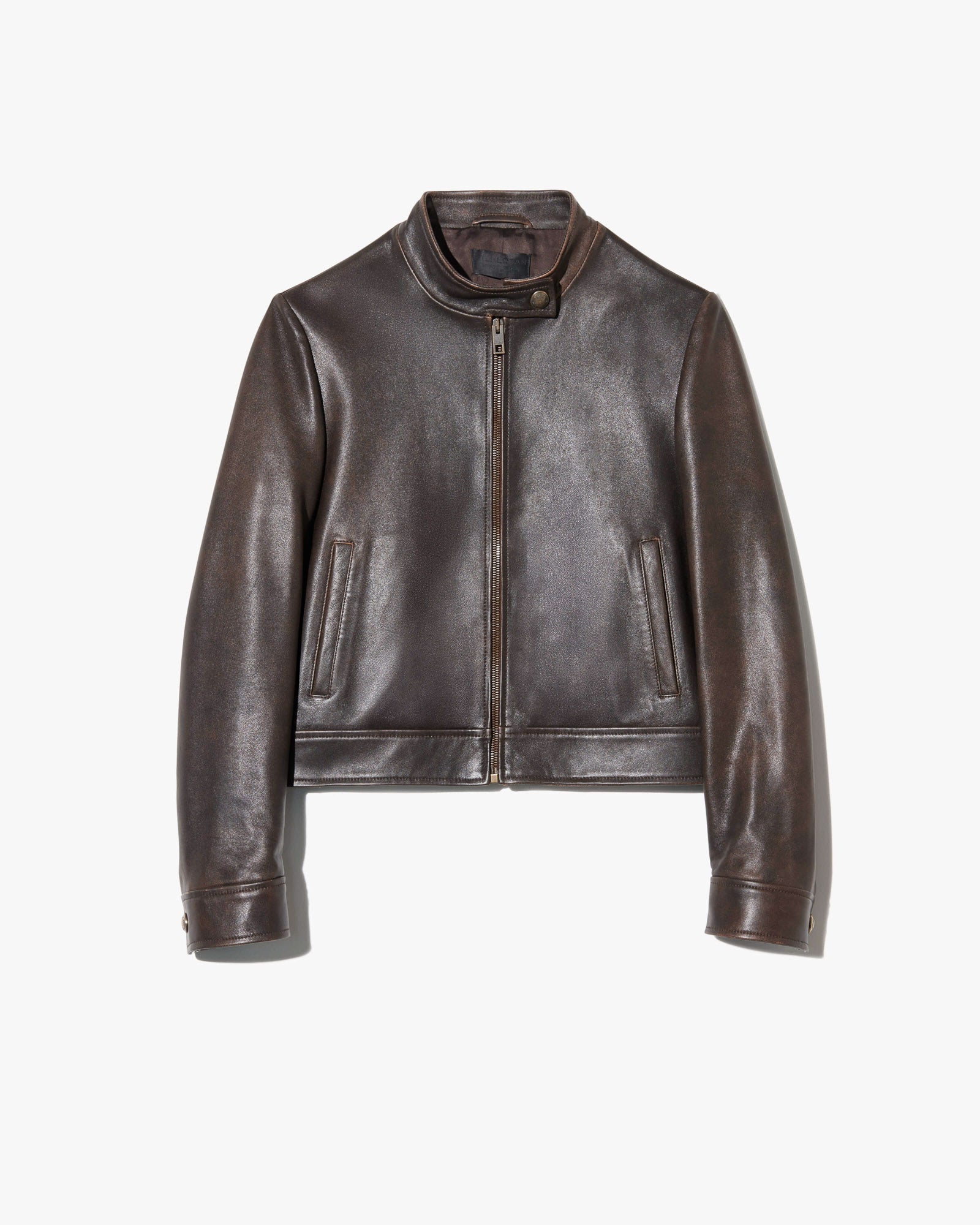 Nico Shrunken Leather Jacket