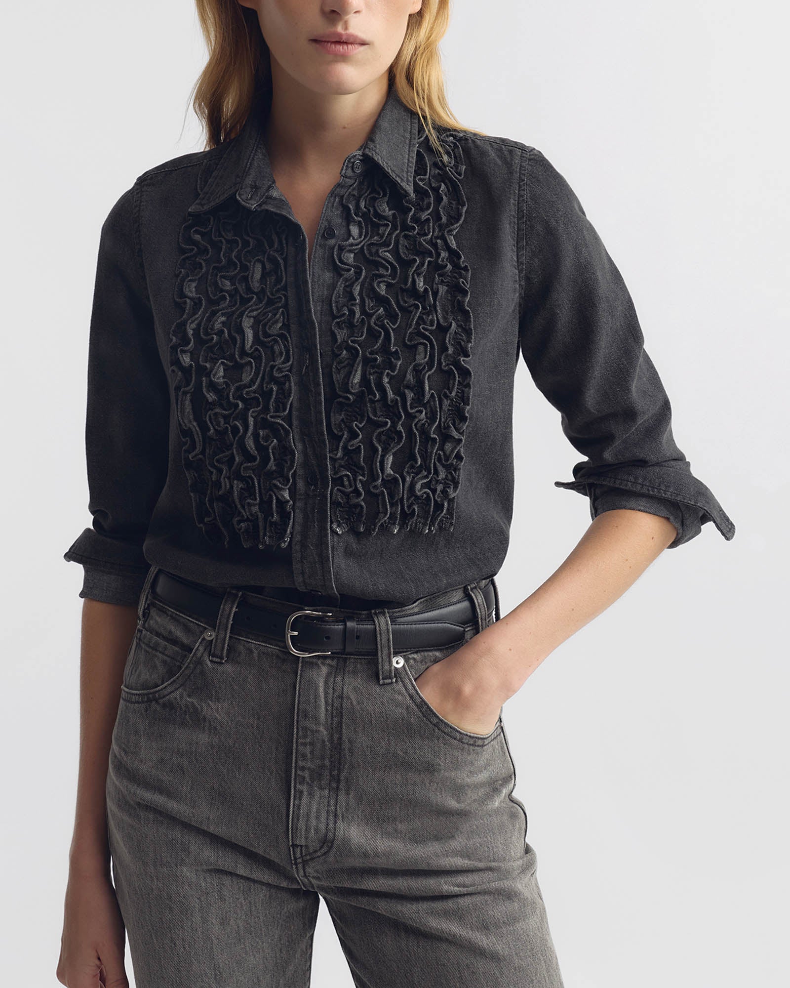 Emilie Ruffle Shirt