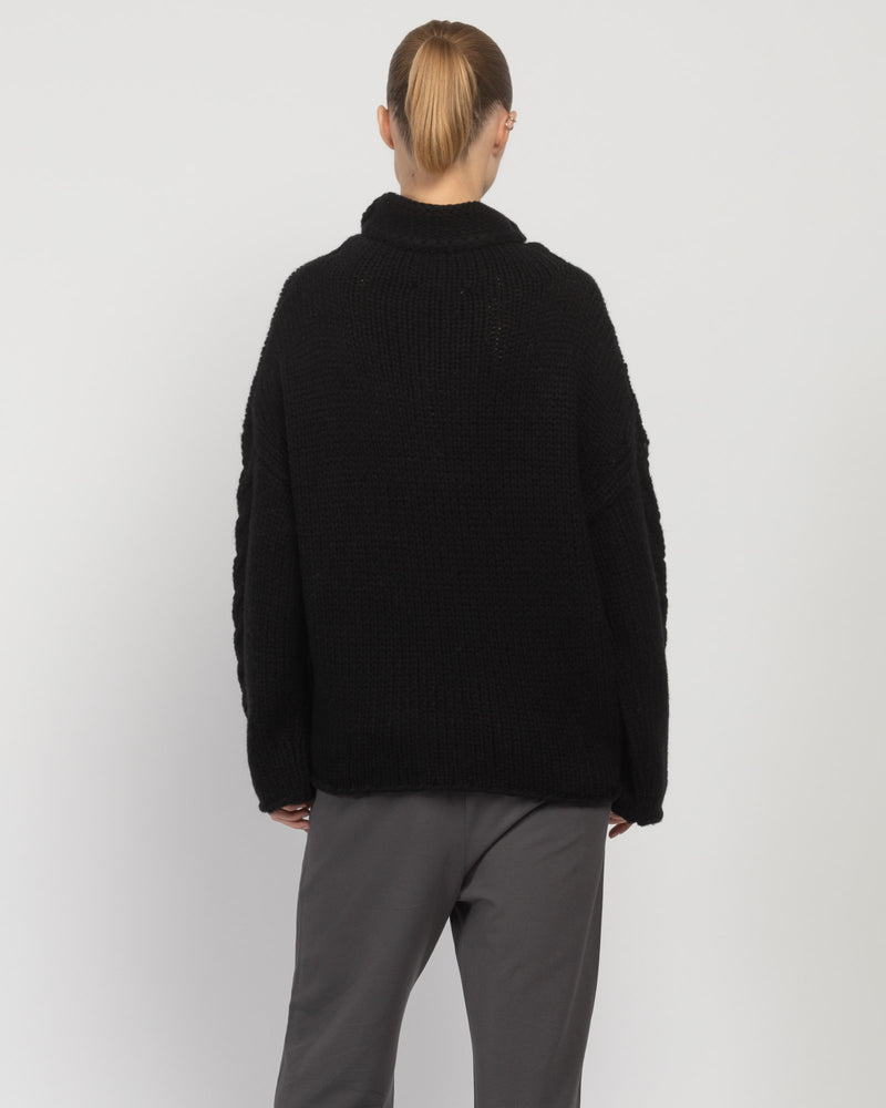 Cable Turtleneck Sweater