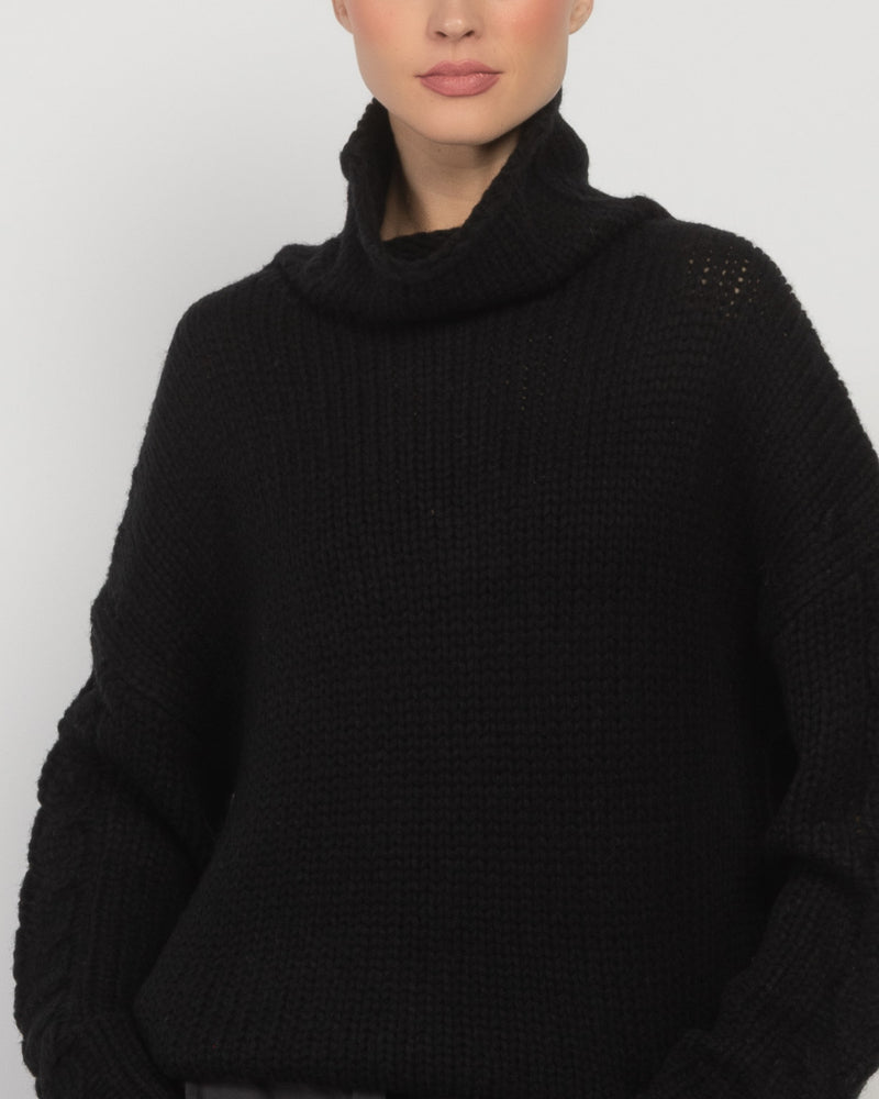 Cable Turtleneck Sweater