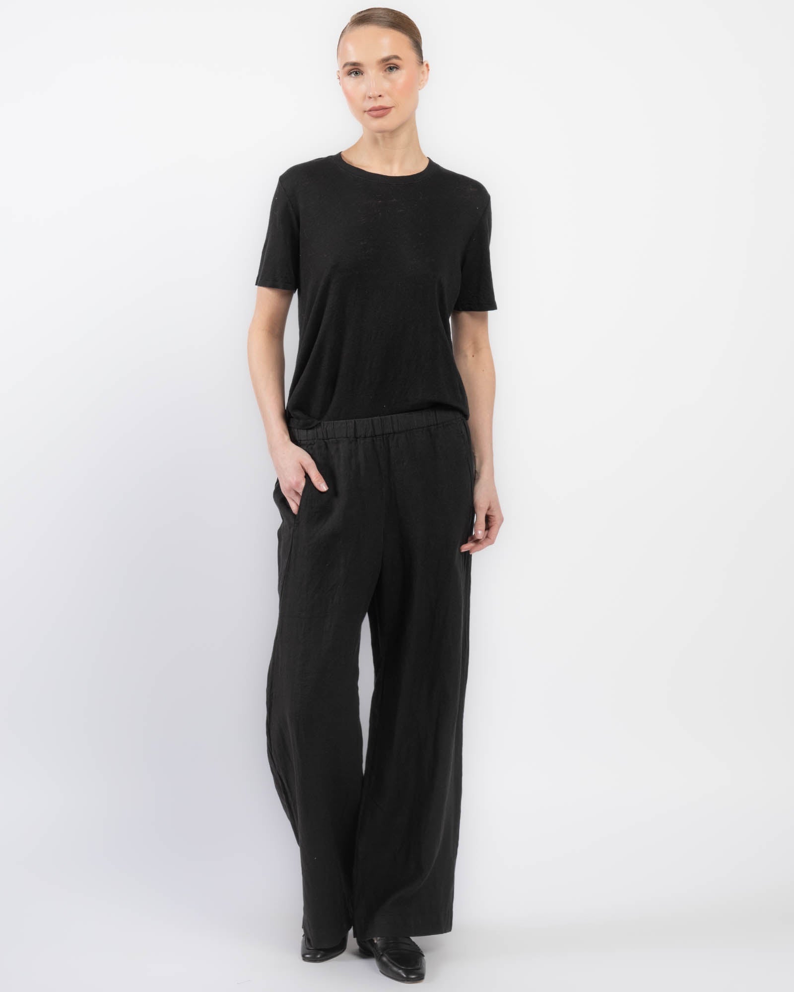 Pantalon en lin Cleo Wade