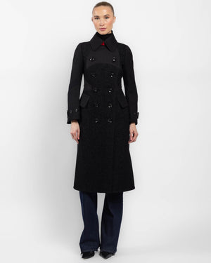 Manteau Chesterfield à double boutonnage