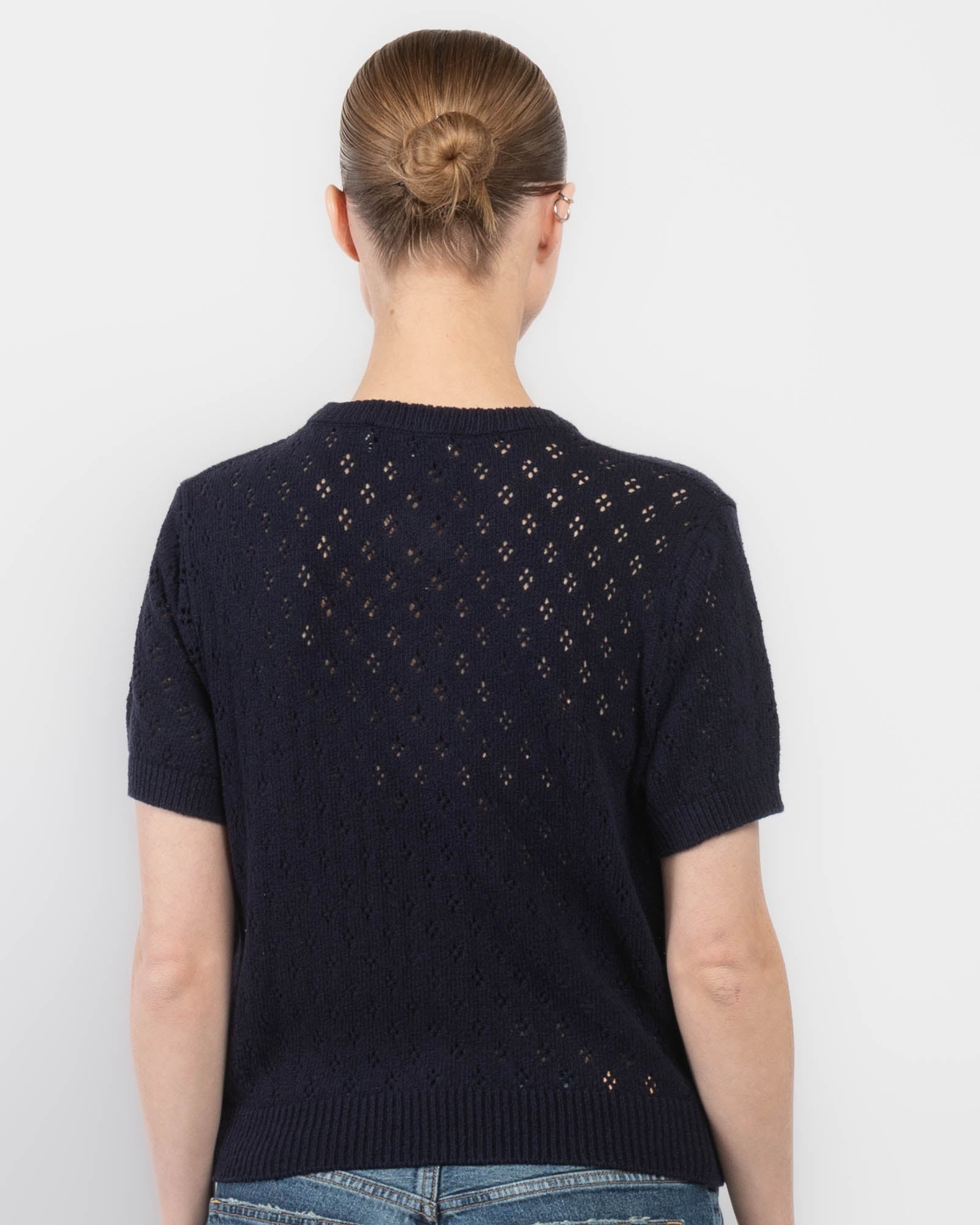 Crochet Short Sleeve Cardigan