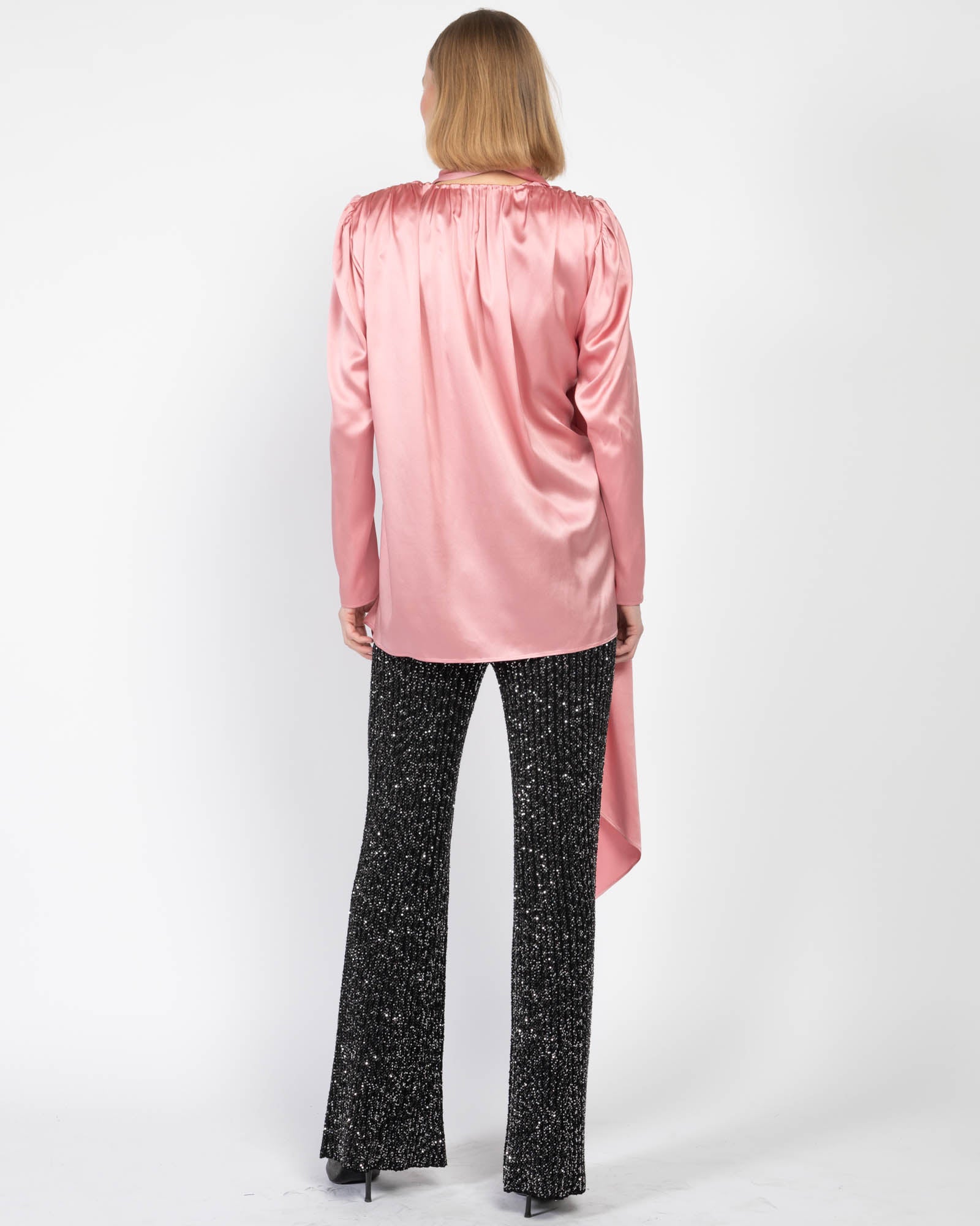 MAGDA BUTRYM Draped Silk Blouse
