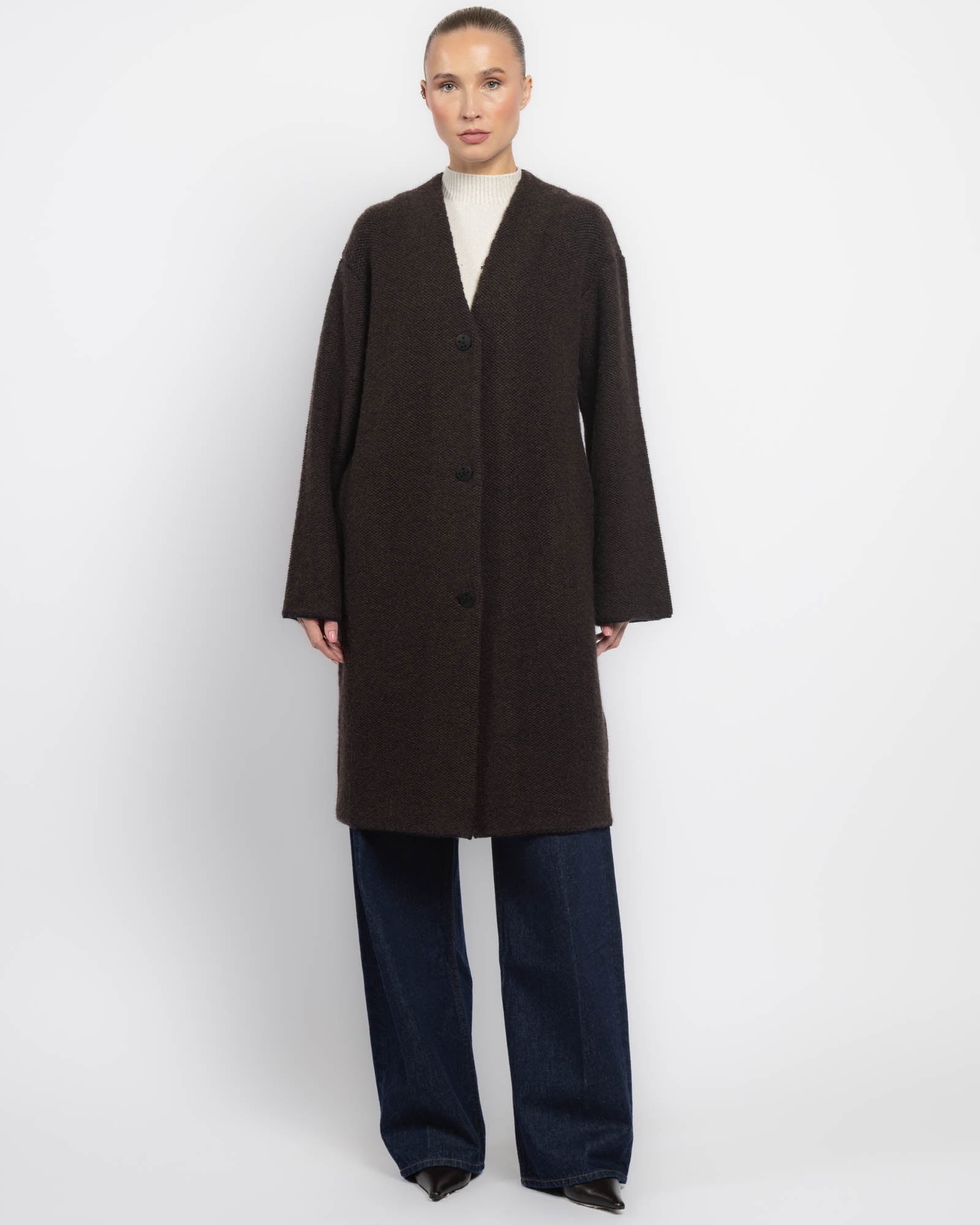 Veste portefeuille en tricot