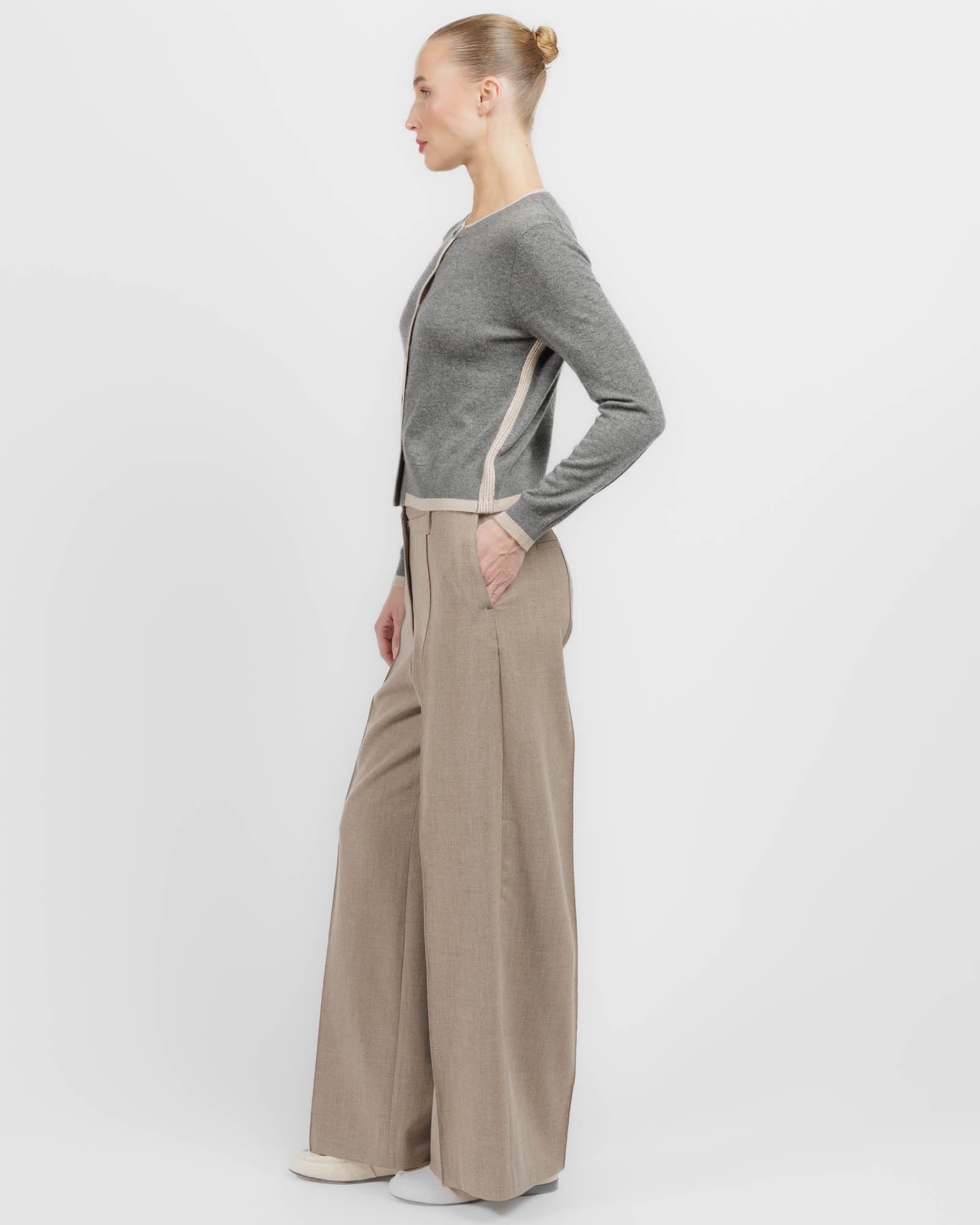 Mock Layered Cardigan