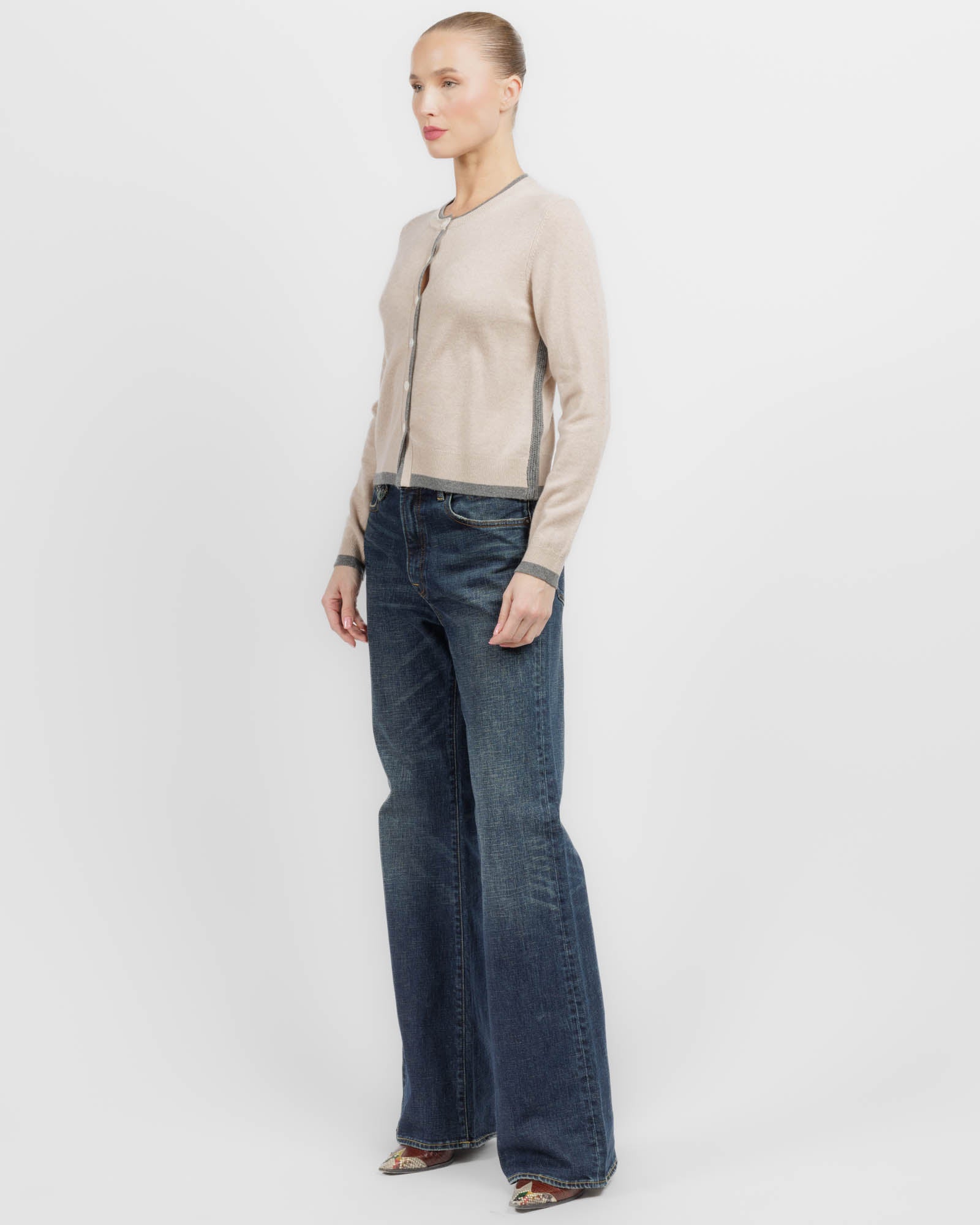 Mock Layered Cardigan