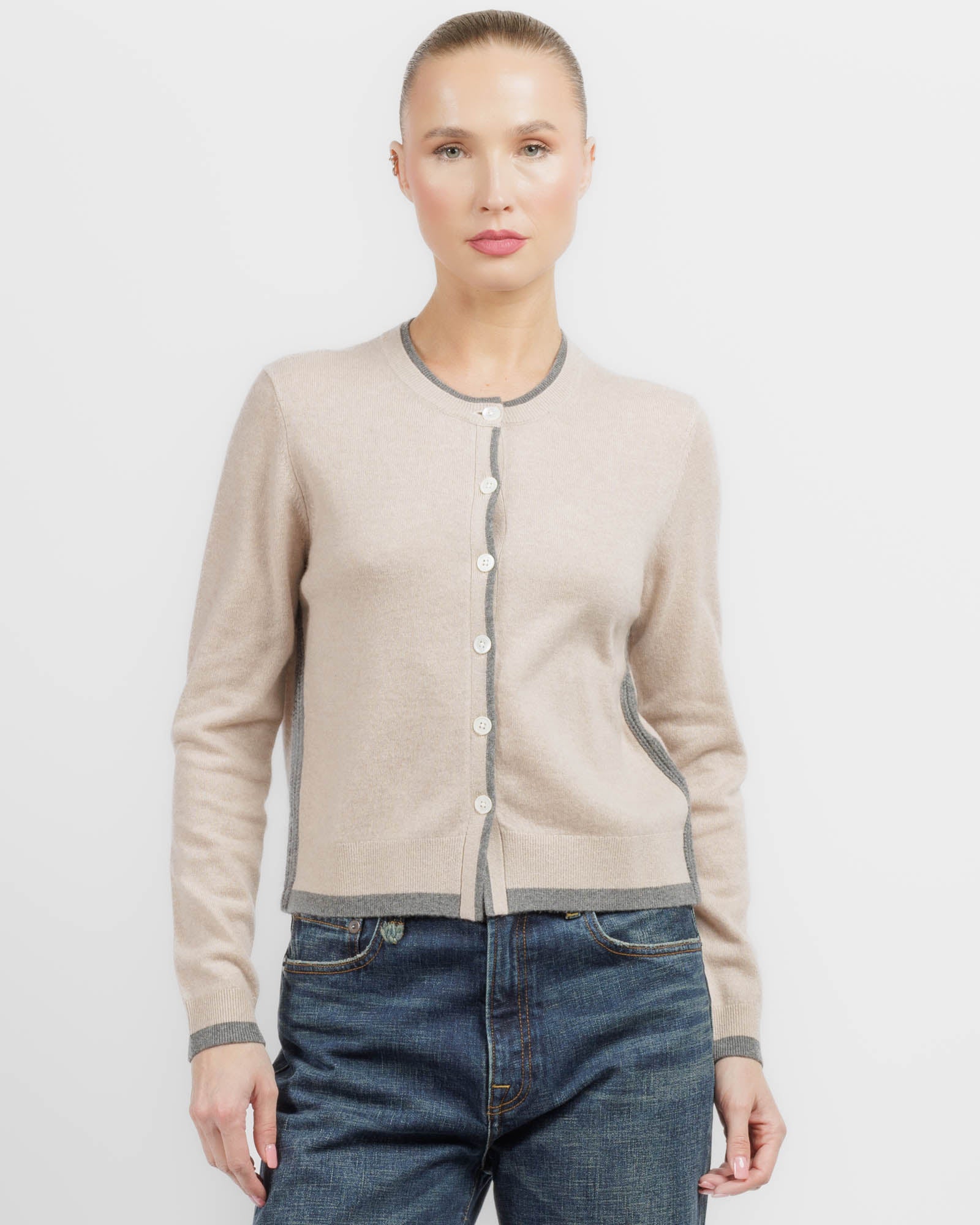 Mock Layered Cardigan