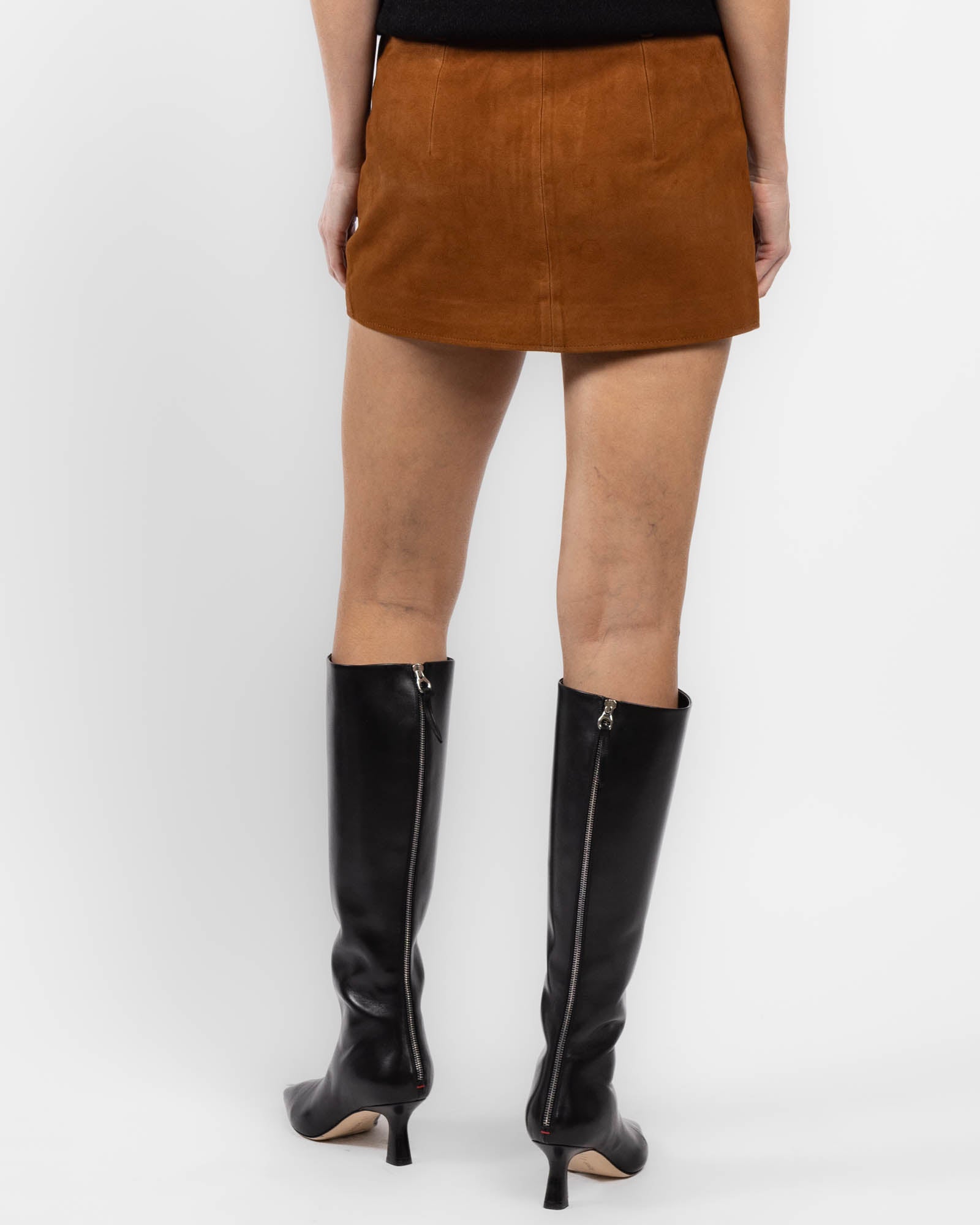 Suede Mini Skirt