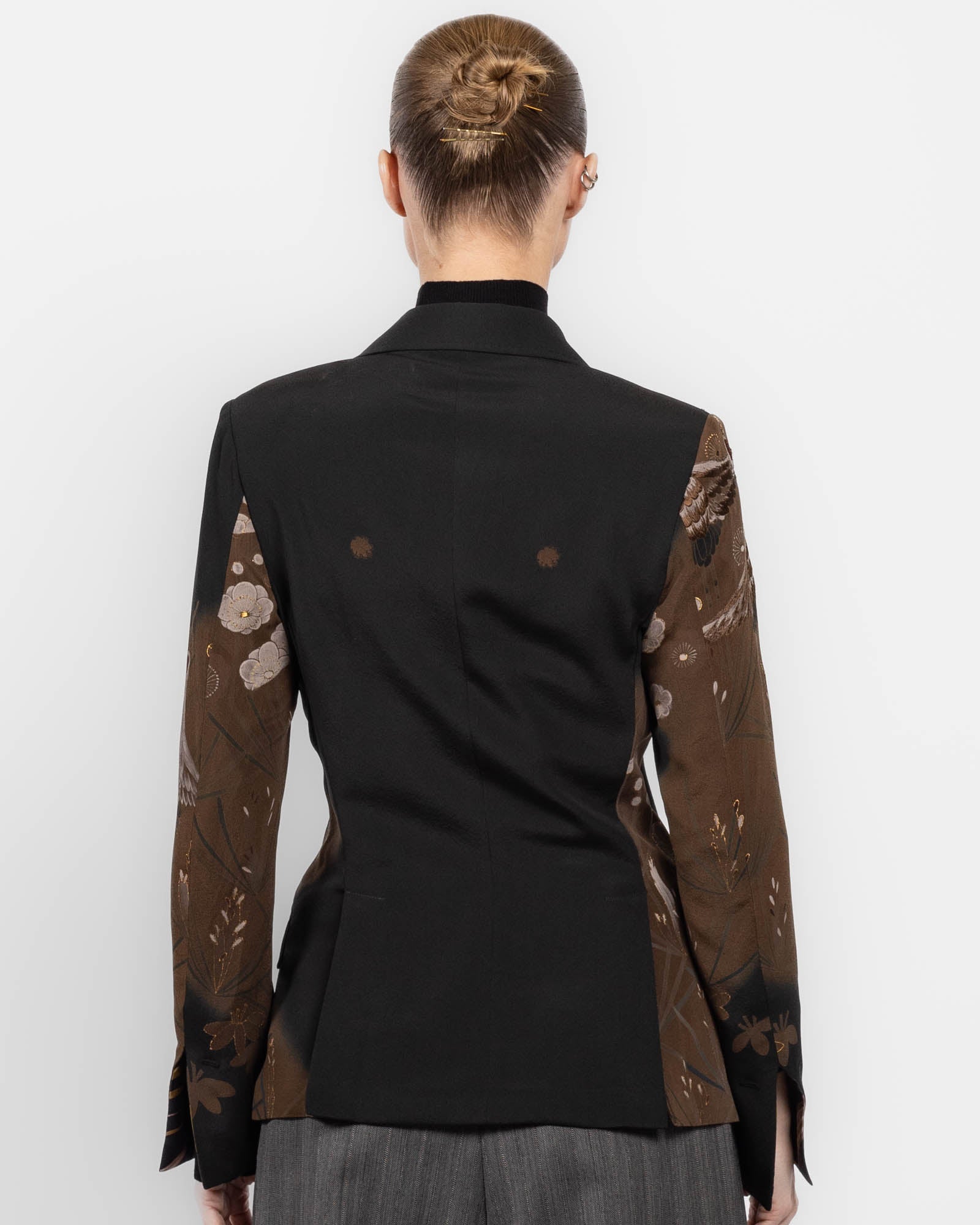 Veste kimono traditionnelle à double boutonnage