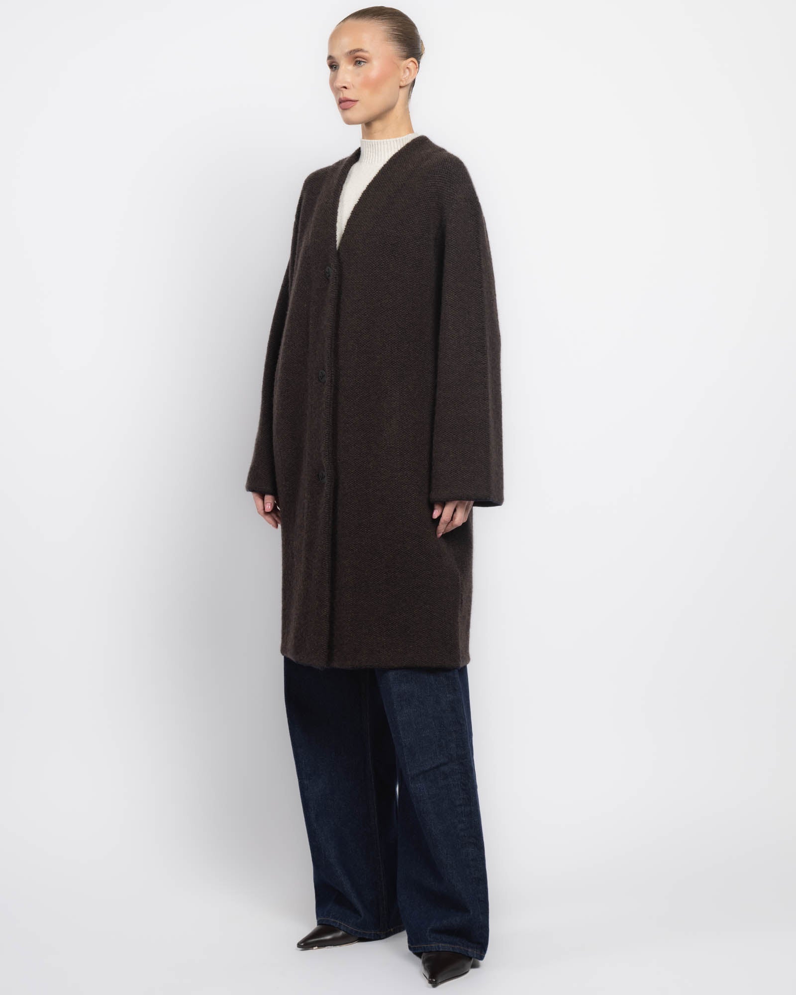 Veste portefeuille en tricot