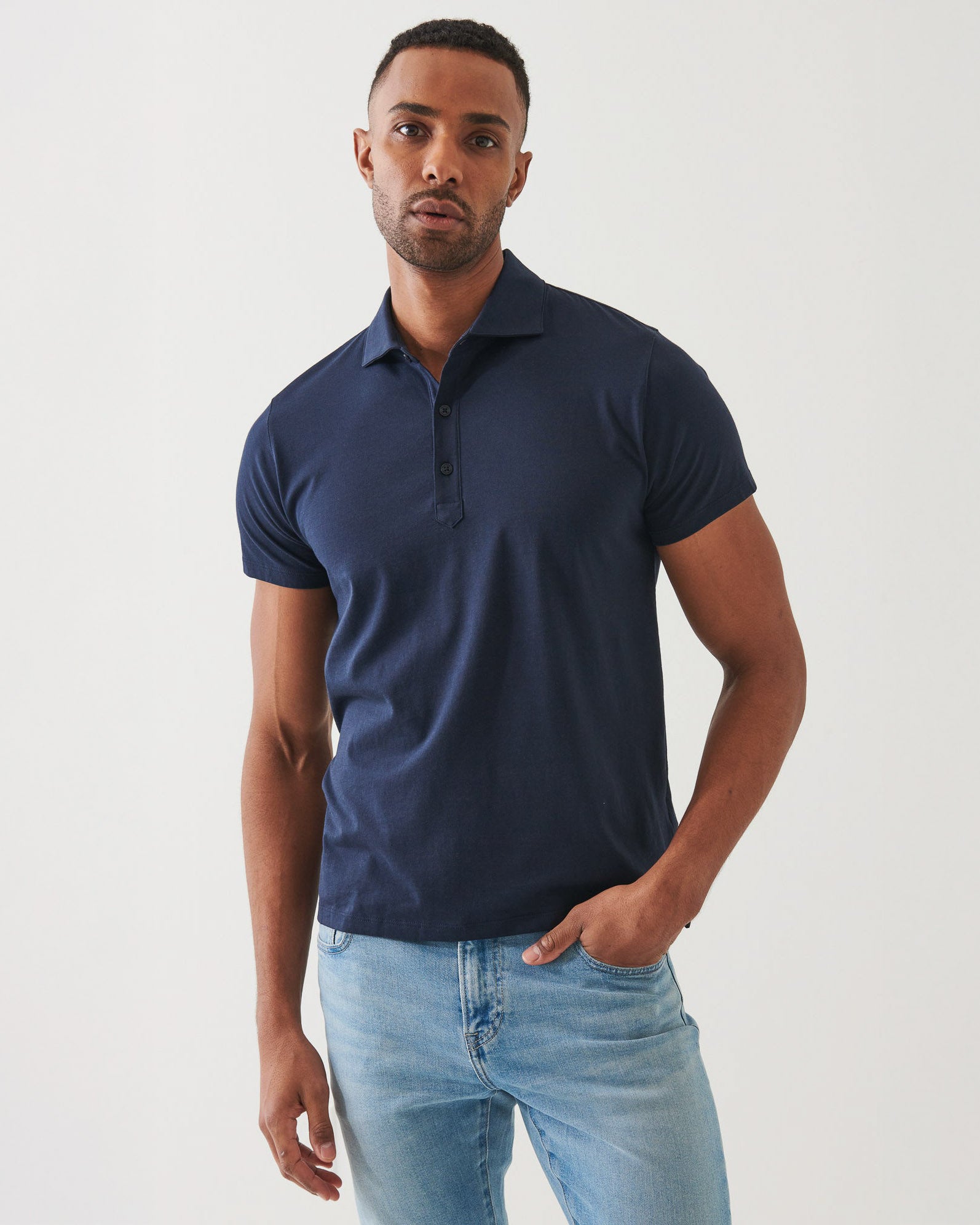 Organic Pima Cotton Button Polo
