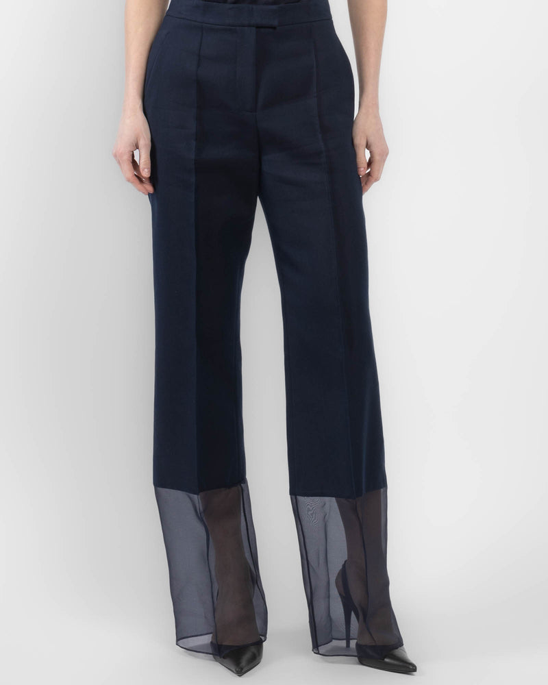 Sheer Hem Pants