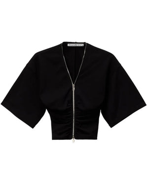 Zipper Gather Shirt